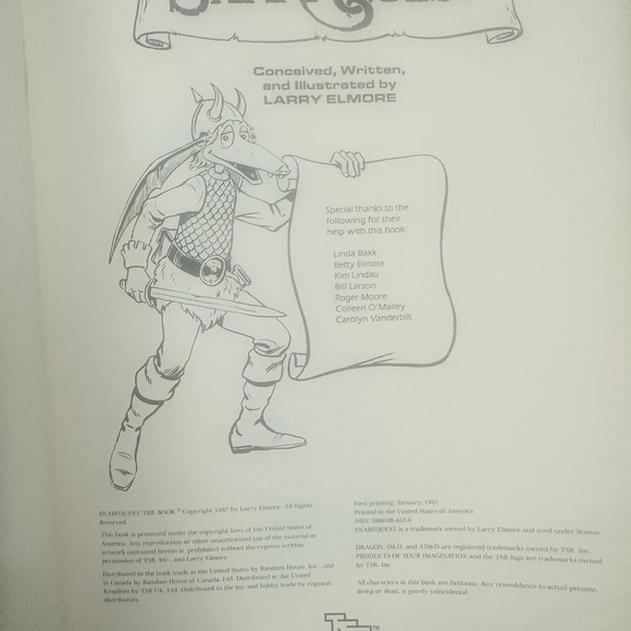 RARE 1987 SnarfQuest Larry Elmore Dragon Magazine Graphic Novel 1st Ed 1st Print - Picture 3 of 6